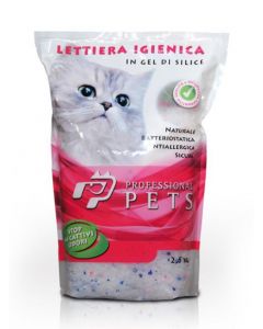 Lettiera igienica al silicio contro gli odori, professional pets.